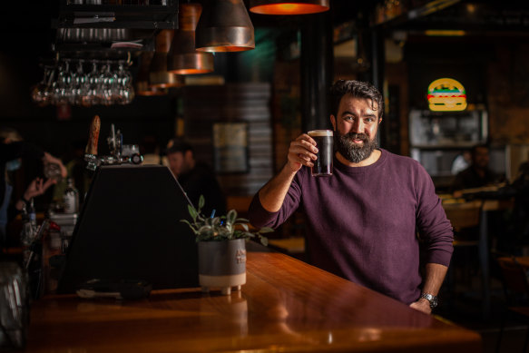 Publican Tom Streater from the Prince Alfred hotel in Port Melbourne was reprimanded by the Therapeutic Goods Administration this week for handing out free beers to vaccinated customers.