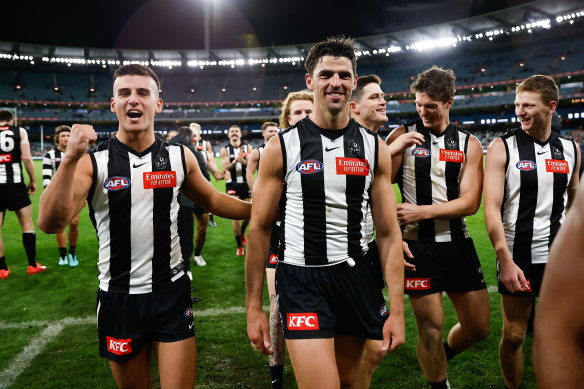 The Magpies are 7-1 through the first eight rounds of the 2023 season.