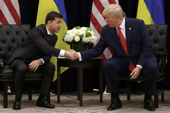 Trump met with Ukrainian President Volodymyr Zelensky in September.