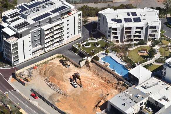 Siskas is the last building in the Taskers development about 15 kilometres south of Perth due to be completed mid 2021. 
