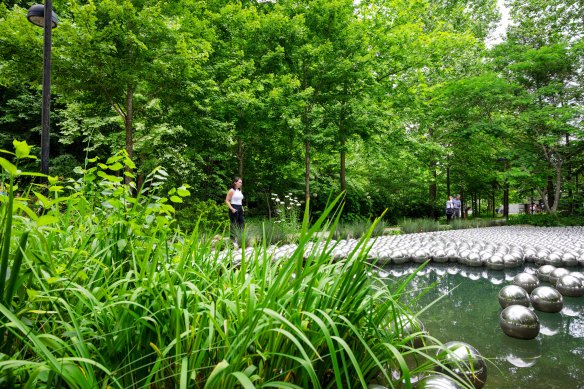 Yayoi Kusama’s Narcissus Garden make it clear that the forest is part of the gallery.