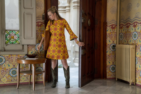 Villanelle (Jodie Comer) rocks a La Double J tunic and Golden Goose cowboy boots in season three.