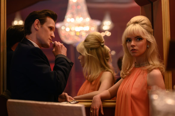 Taylor-Joy, with Matt Smith, in Edgar Wright’s Last Night in Soho. “I was struck by her,” says George Miller.