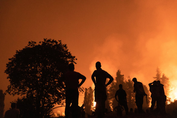 Heatwaves across the northern hemisphere have seen fires surge across Greece. 