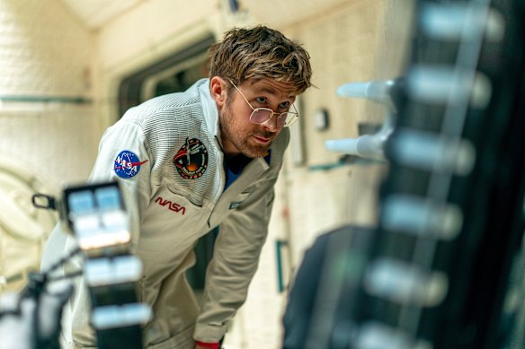 Ryan Gosling plays Ryland Grace, a science teacher sent into deep space to save Earth, in Project Hail Mary, based on Andy Weir’s novel. 