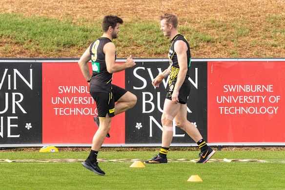 Richmond's Trent Cotchin is coming back from a hamstring injury.