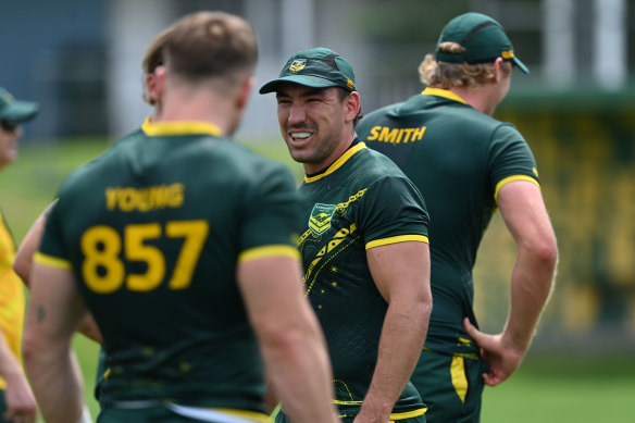 Reece Robson on Kangaroos duty earlier this year.