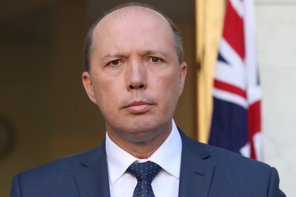 Defence Minister Peter Dutton.