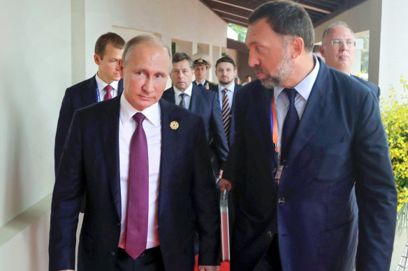 Oleg Deripaska, a Russian billionaire and ally of President Vladimir Putin, is on the Australian government’s list of sanctioned businessmen. Deripaska owns a large stake in En+ Group, Rusal’s majority shareholder.