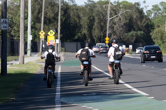 As Fatbikes são populares entre os adolescentes de Sydney, mas o policiamento é difícil.