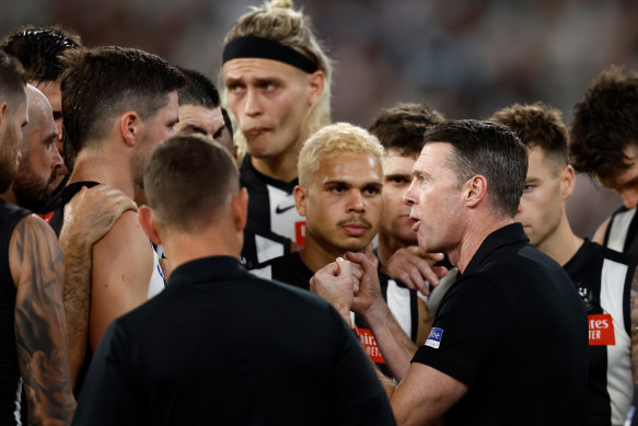 Craig McRae did not spare his senior players after Collingwood’s loss on Thursday night.