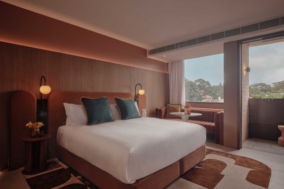 Sunset King room… tranquil tones. 