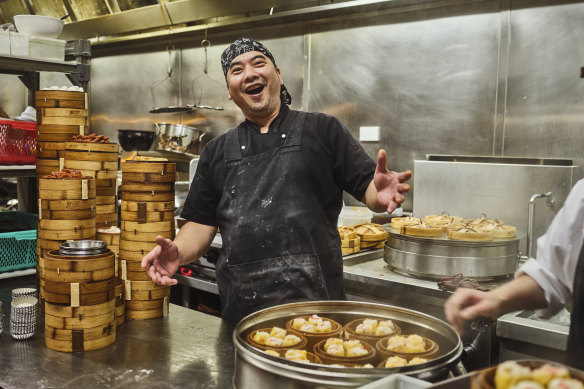 Action in the kitchen.