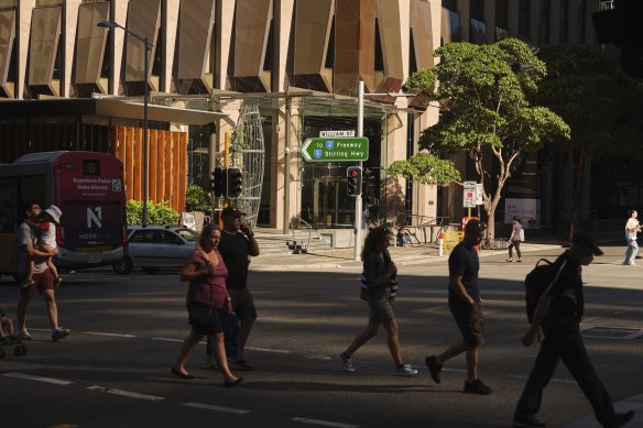 St. Georges Terrace in Perth’s CBD. 