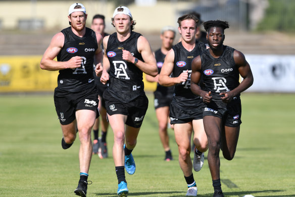 Port Adelaide players will be able to resume contact training with the rest of the league from Monday.
