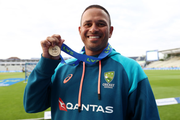 Usman Khawaja, player of the match.