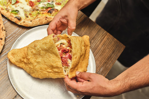 Da Napoli’s deep-fried calzone.