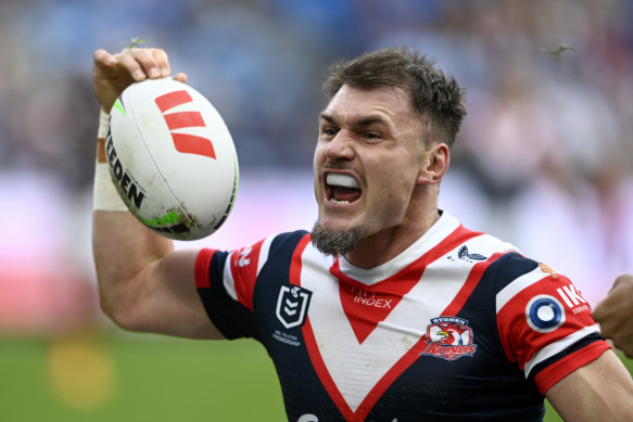 Angus Crichton’s manager was in talks with the Roosters.