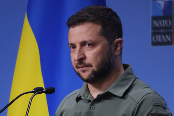 Ukrainian President Volodomyr Zelensky.