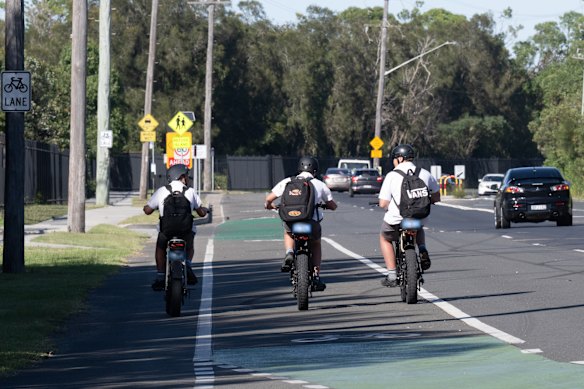 Fat bikes are popular with Sydney teenagers, but policing is difficult.