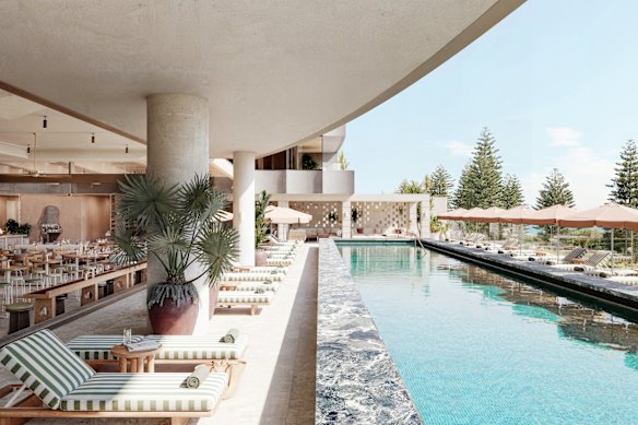 Poolside cool.