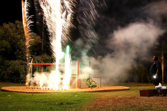 Fireworks can still be bought legally once a year in the Northern Territory, and some of those sales end up in Victoria.