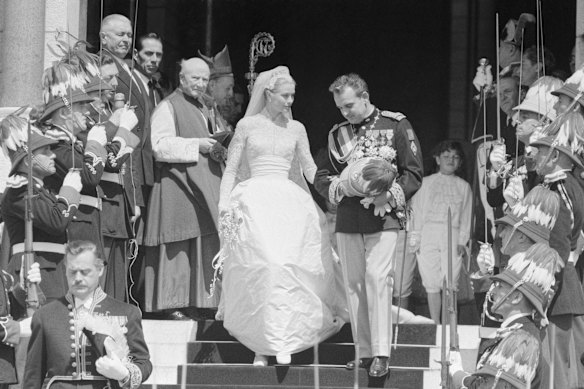 Hollywood actress Grace Kelly married Prince Rainier of Monaco 70 years ago on April 18, 1956.