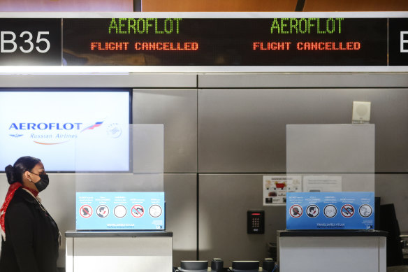 Aeroflot has stopped flying internationally.