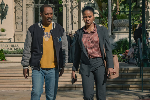 So many car chases: Eddie Murphy and Taylour Paige in Beverly Hills Cop: Axel F. 