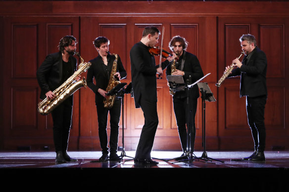 Musica Viva’s Australian tour of Signum Saxophone Quartet and Kristian Winther.