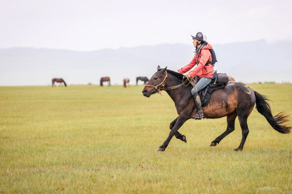 Jaeckle, an equine manager, finished third in the Mongol Derby.