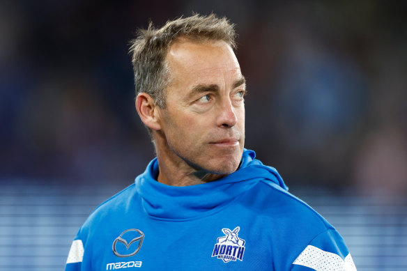 Alastair Clarkson’s Roos are struggling.