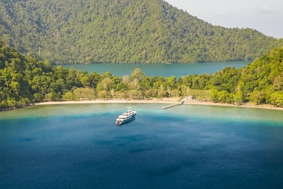 More superyacht than cruise … Aqua Expeditions.