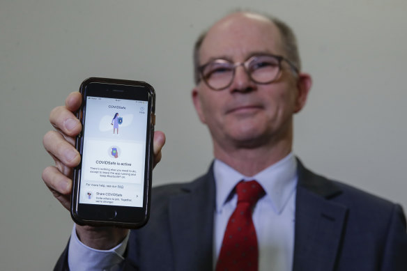 Deputy Chief Medical Officer Professor Paul Kelly helped to launch the COVIDSafe app.
