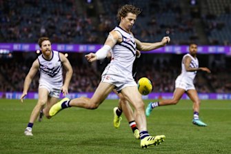 Nat Fyfe was dominant in the first half.
