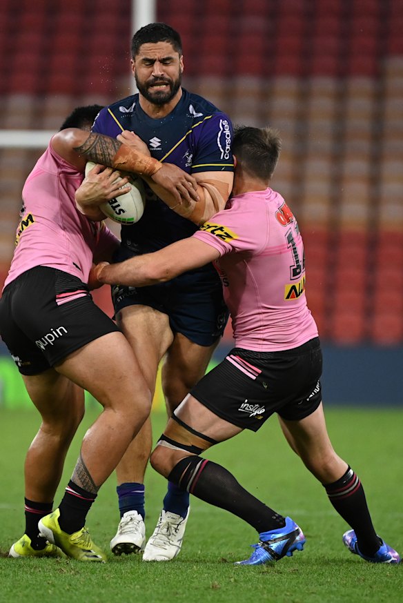 Bromwich hits the line against Penrith.