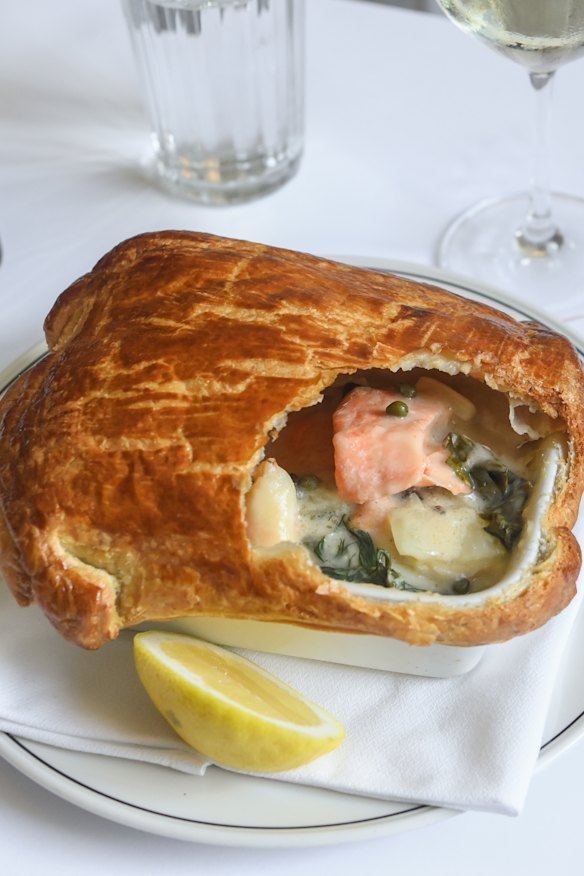 The Builders Arms fish pie is a year-round favourite.