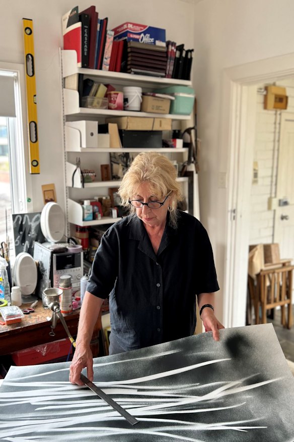 Eaton in her St Kilda studio.