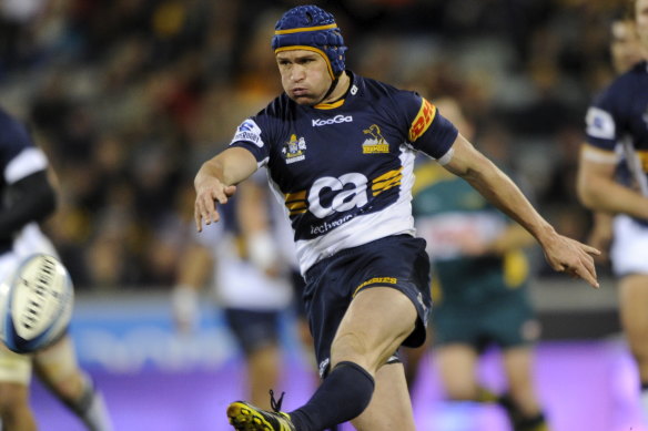 Matt Giteau played his last season for the Brumbies six years ago.