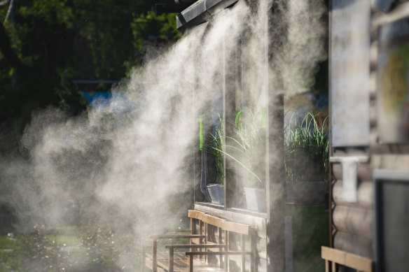 Garden outlet mist system