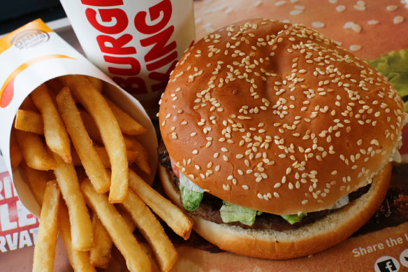 Burger King has been accused of supersizing the burgers in its ads.