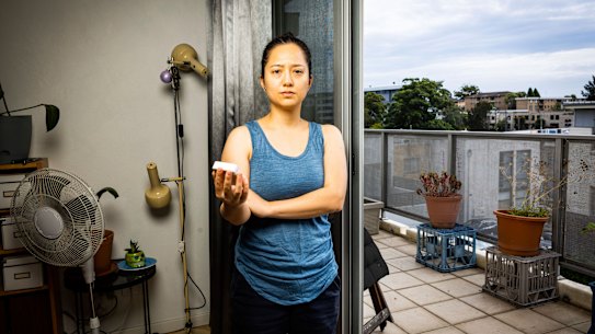 Andrea Leong tracked the temperature at home.