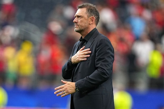 Tony Popovic has come under fire over decisions during Australia’s loss to Egypt.