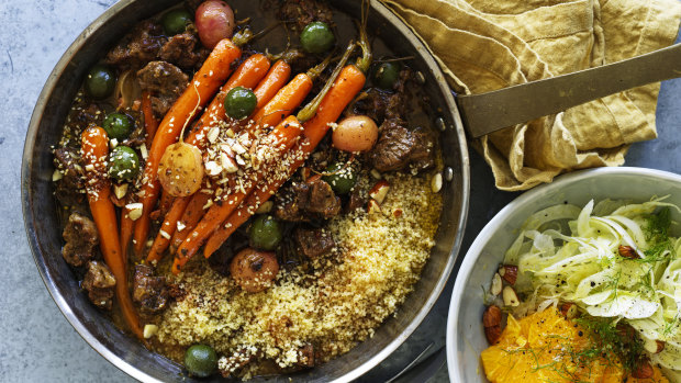 Neil Perry’s lamb shoulder and carrot tagine