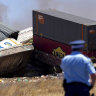 Two dead after train is derailed in horror crash with truck