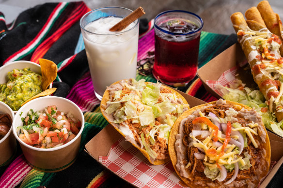 Coyoacan Social’s authentic dishes include street food tacos.