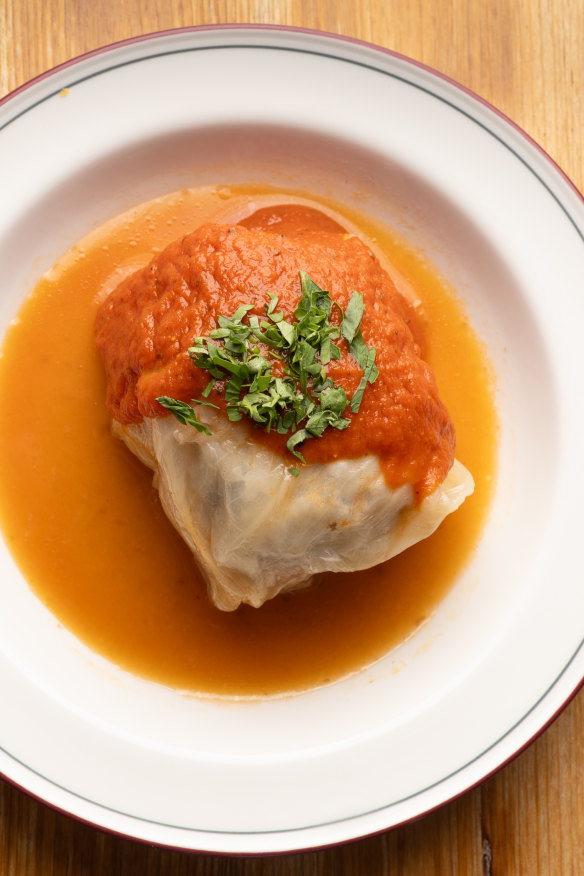 Golabek (stuffed cabbage).