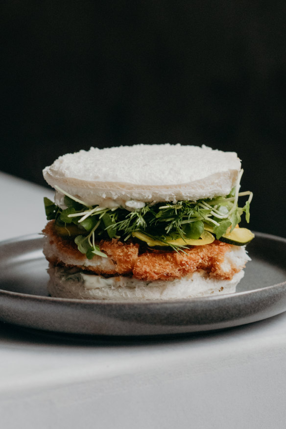 Fish finger sandwich.
