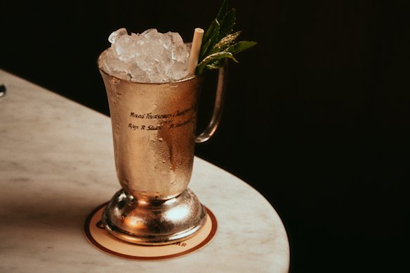 The mint julep is a must-order.