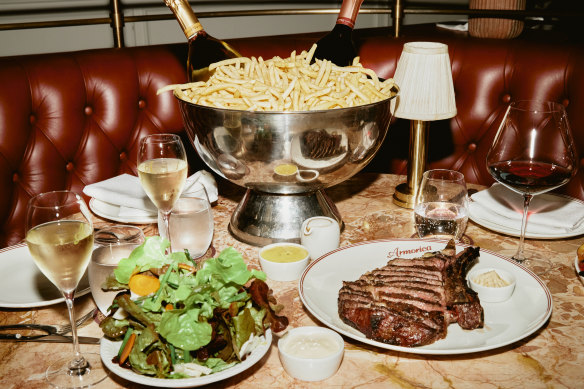 Steak frites for Bastille Day at Armorica, Surry Hills